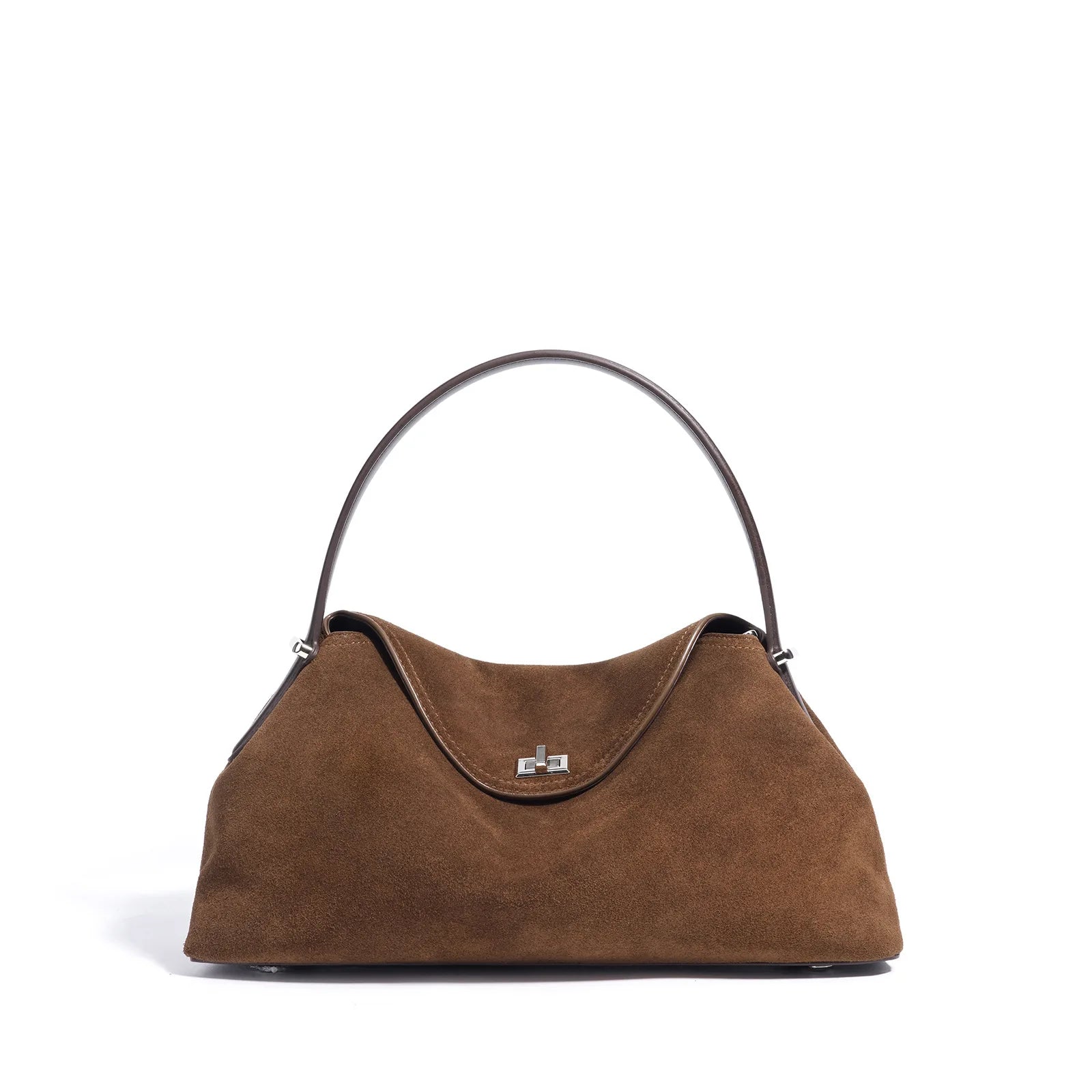 Sac Hobo Cuir Suède Véritable Femme – Grande capacité