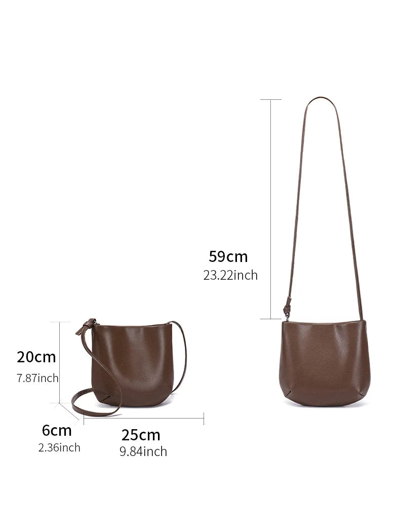 Damen lässige Mini-Umhängetaschen aus Rindsleder, weiche Echtleder-Handtasche, Damen Designer Luxus Kleine Umhängetasche für Handys