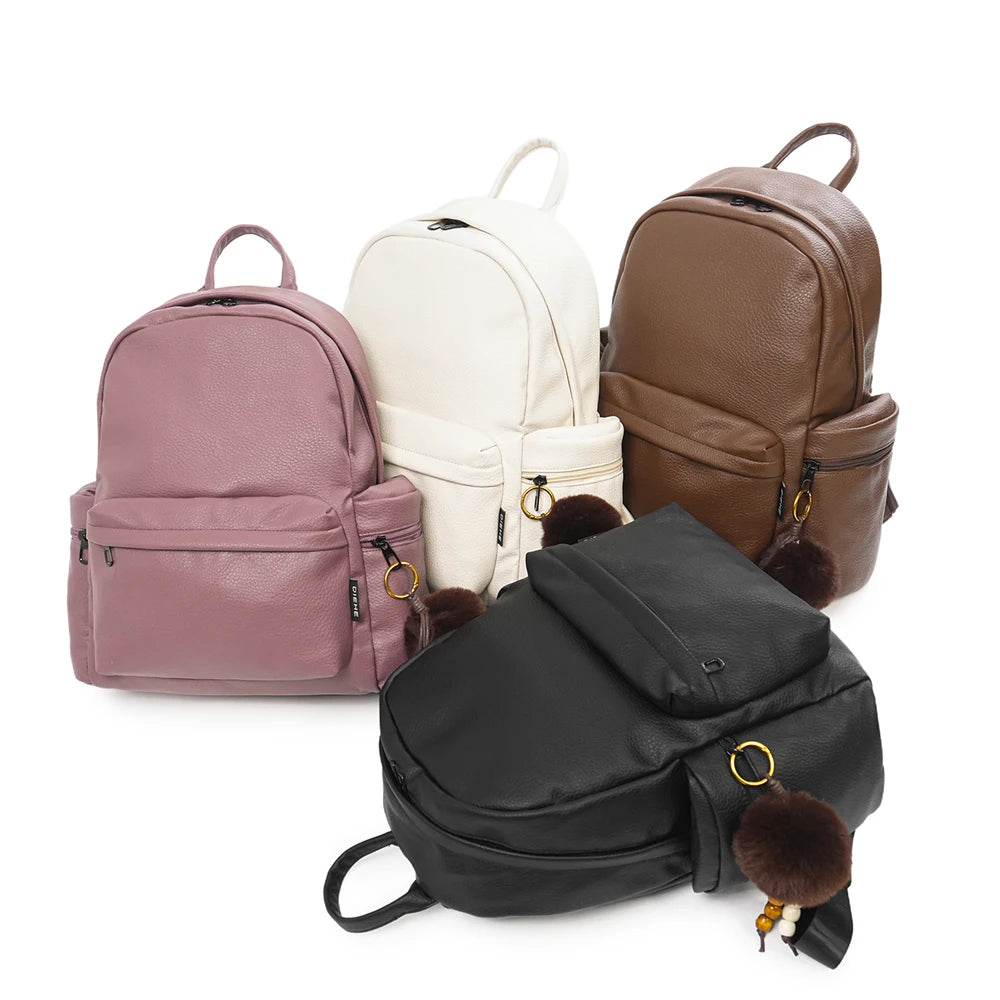 Sac à Dos Femme en Cuir Souple – La Douceur de la Lavande & des Tons Naturels MYNELIA