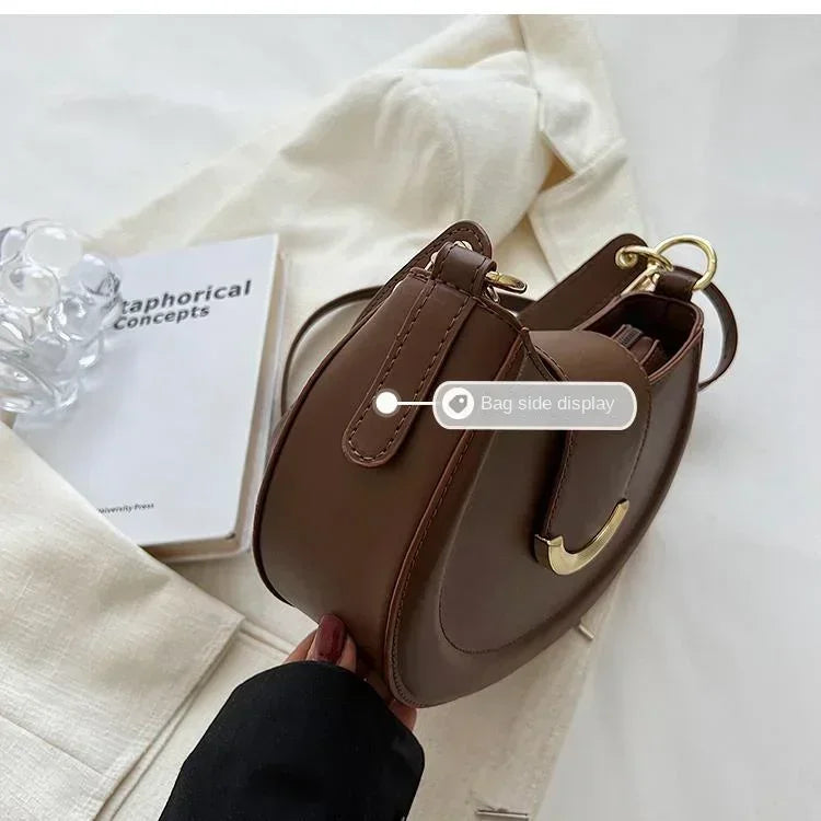 Sac bandoulière cuir PU – Boucle Magnétique