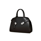 Sac à main en cuir PU Double Boucle Métal