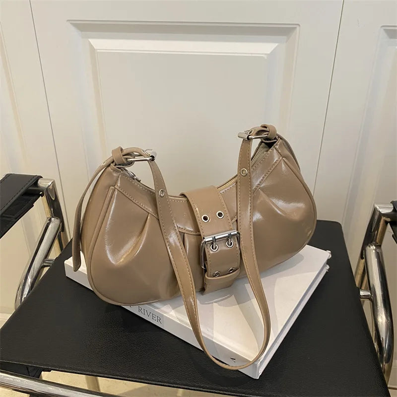 Sac bandoulière Hobo- PU Brillant MYNELIA