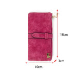 Portefeuille en cuir PU Multi-Compartiments Clutch