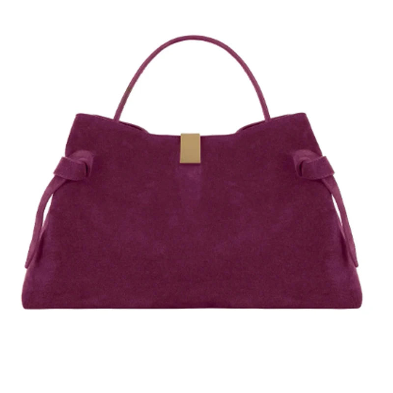 Grand sac Tote femme Daim & Cuir PU – Style casual chic