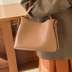 Sac à main tote bag cuir véritable–Sac cabas luxe grande capacité MYNELIA