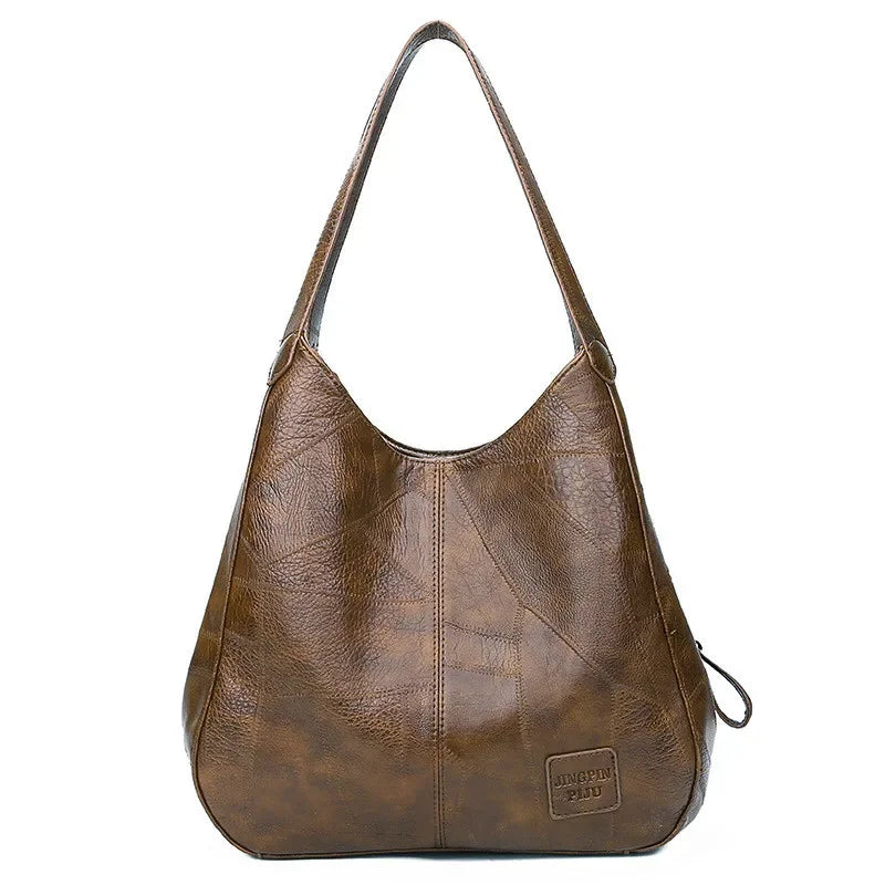 Sac à main vintage – Double anse & Bandoulière teintes chaudes MYNELIA
