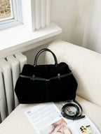Sac cabas en cuir véritable – sSyle luxe, porté épaule ou main MYNELIA
