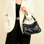 Sac à main en cuir véritable souple MYNELIA