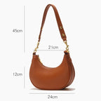 Sac épaule femme demi-lune souple en simili cuir