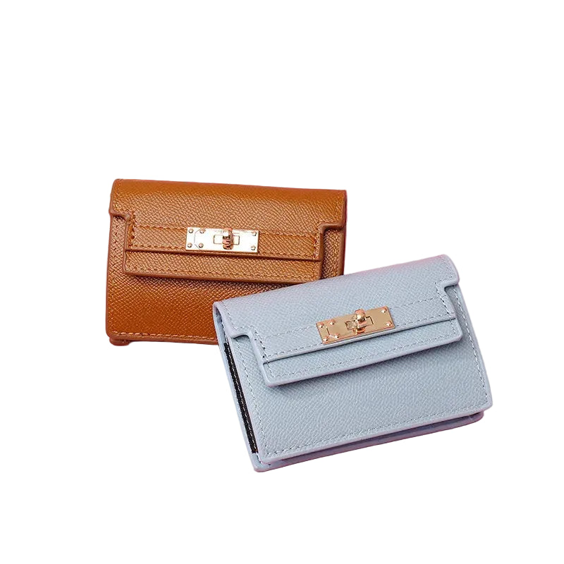 Portefeuille compact accordéon Femme – Anti-Magnétique & Multi-Cartes MYNELIA