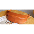Sac Hobo cuir tanné végétal 100% Véritable  – Bandoulière