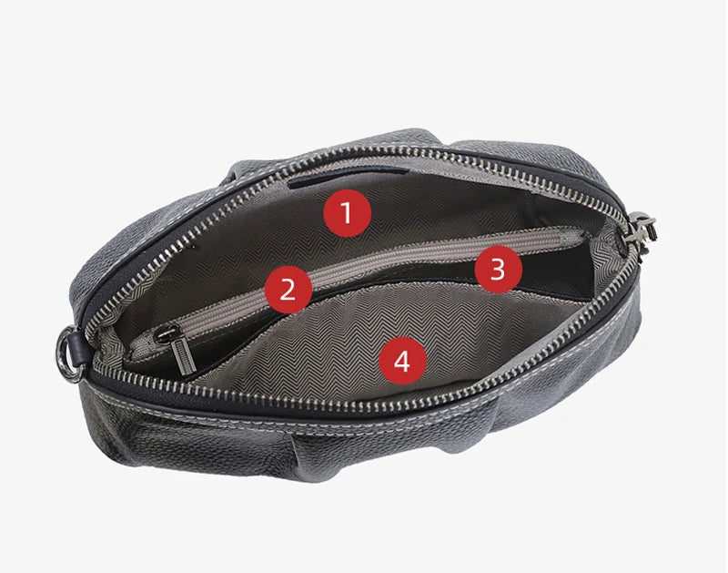 Sac en cuir véritable 3 Anses Femme