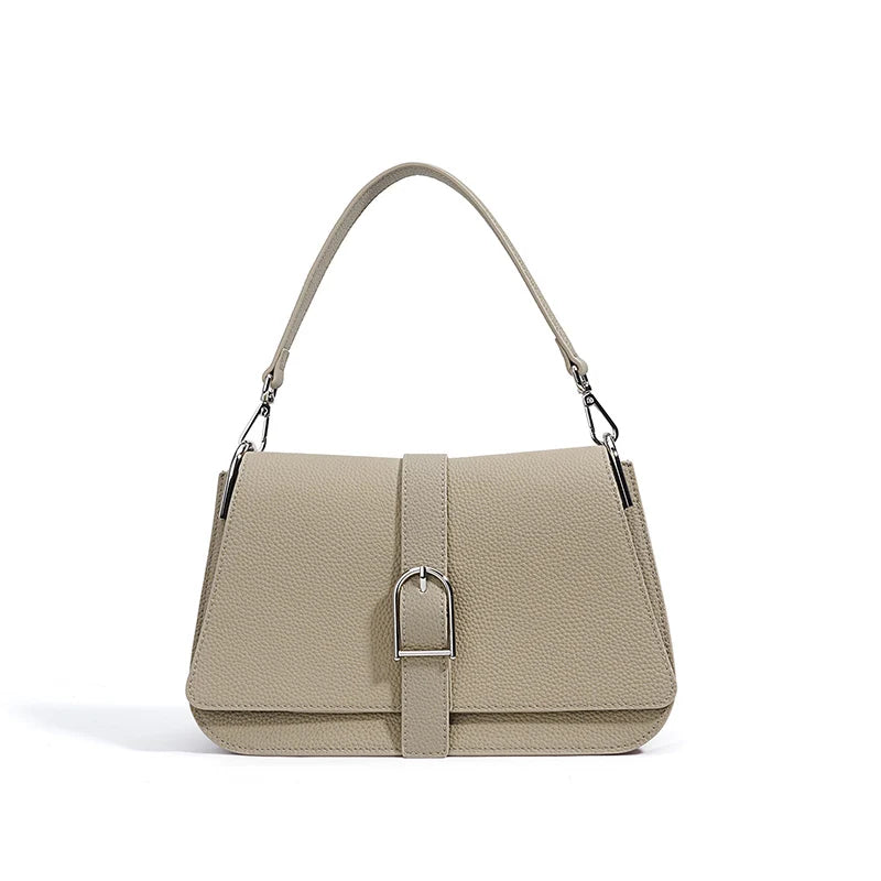 Sac bucket en cuir véritable souple – Doublure Cuir, Fermeture Hasp