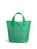 Sac Bucket Canvas Monogramme – Motif géométrique,Coutures contrastées