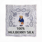 Foulard soie 100% – Motif Paisley rétro