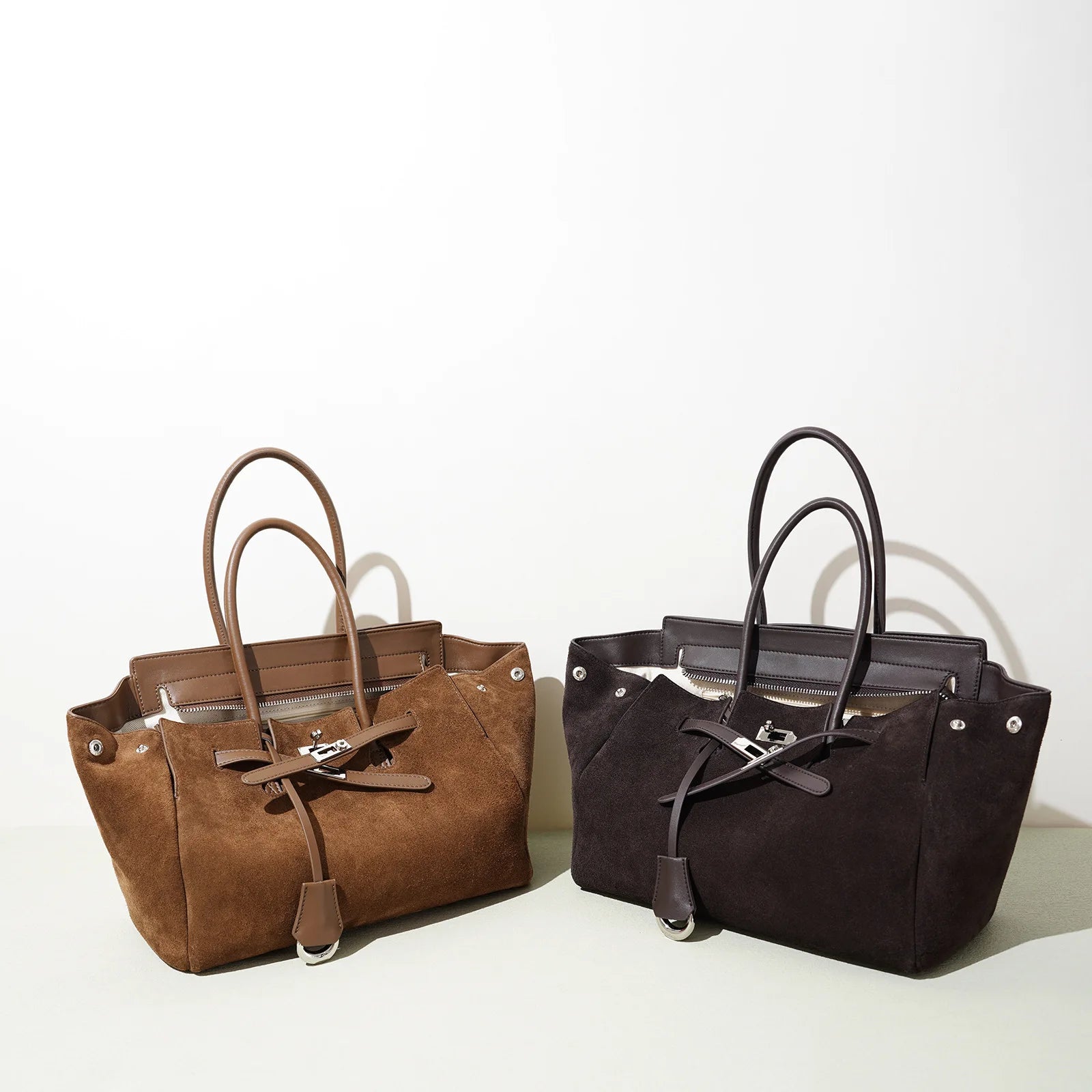 Sac à main Tote Rétro en Daim Femme – Grande capacité,Style Automne MYNELIA