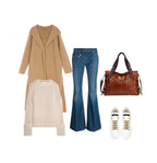 Sac tote cuir PU souple Style Vintage – Grande Capacité & Élégance Casual