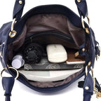 2025 Fashion Trend New Large Capacity Handbag Women's Shoulder With No Pattern Simple Style Hot Selg Item Bag Top-handle Bags MYNELIA