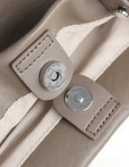 Sac cabas souple en cuir véritable à poches intérieures