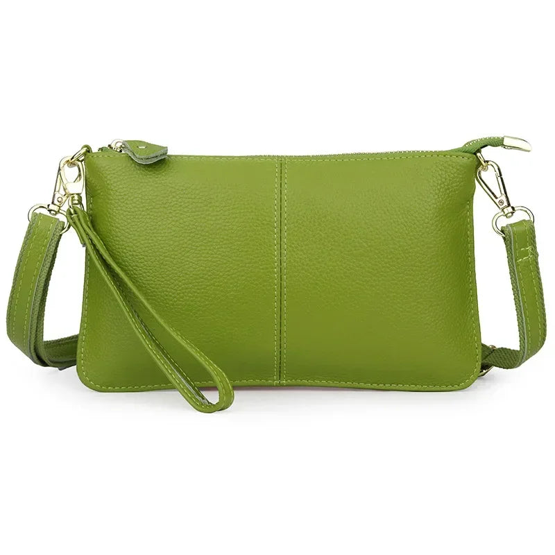Sac bandoulière Satchel Croisé Cuir Véritable Vintage Candy
