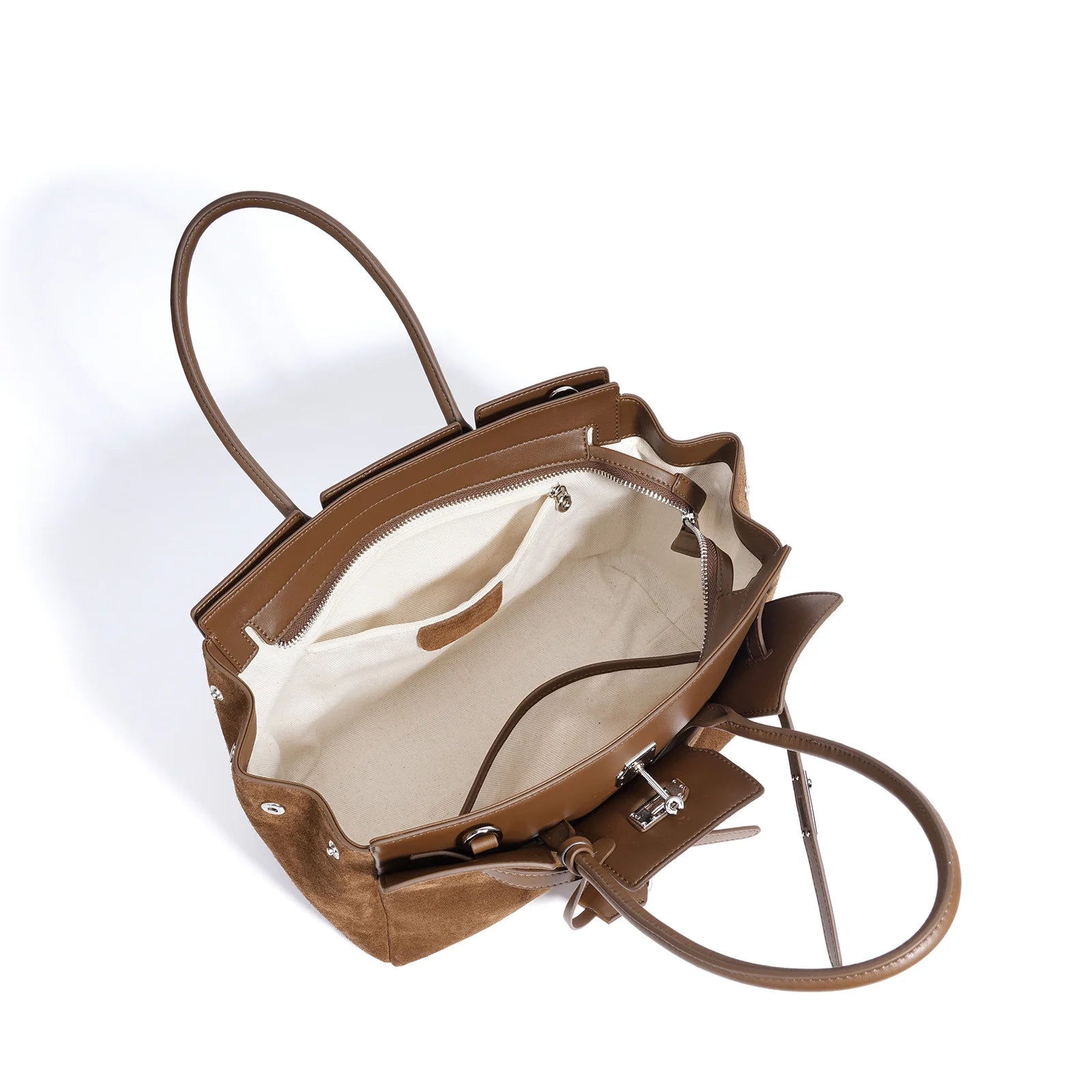 Sac à main Tote Rétro en Daim Femme – Grande capacité,Style Automne MYNELIA