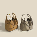 Genuine Leather Women's Shoulder bag niche design fashion lady's basket bag soft cowhide bucket bag handbag for women MYNELIA