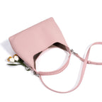 Sac bucket en cuir véritable grain supérieur – Style casual chic