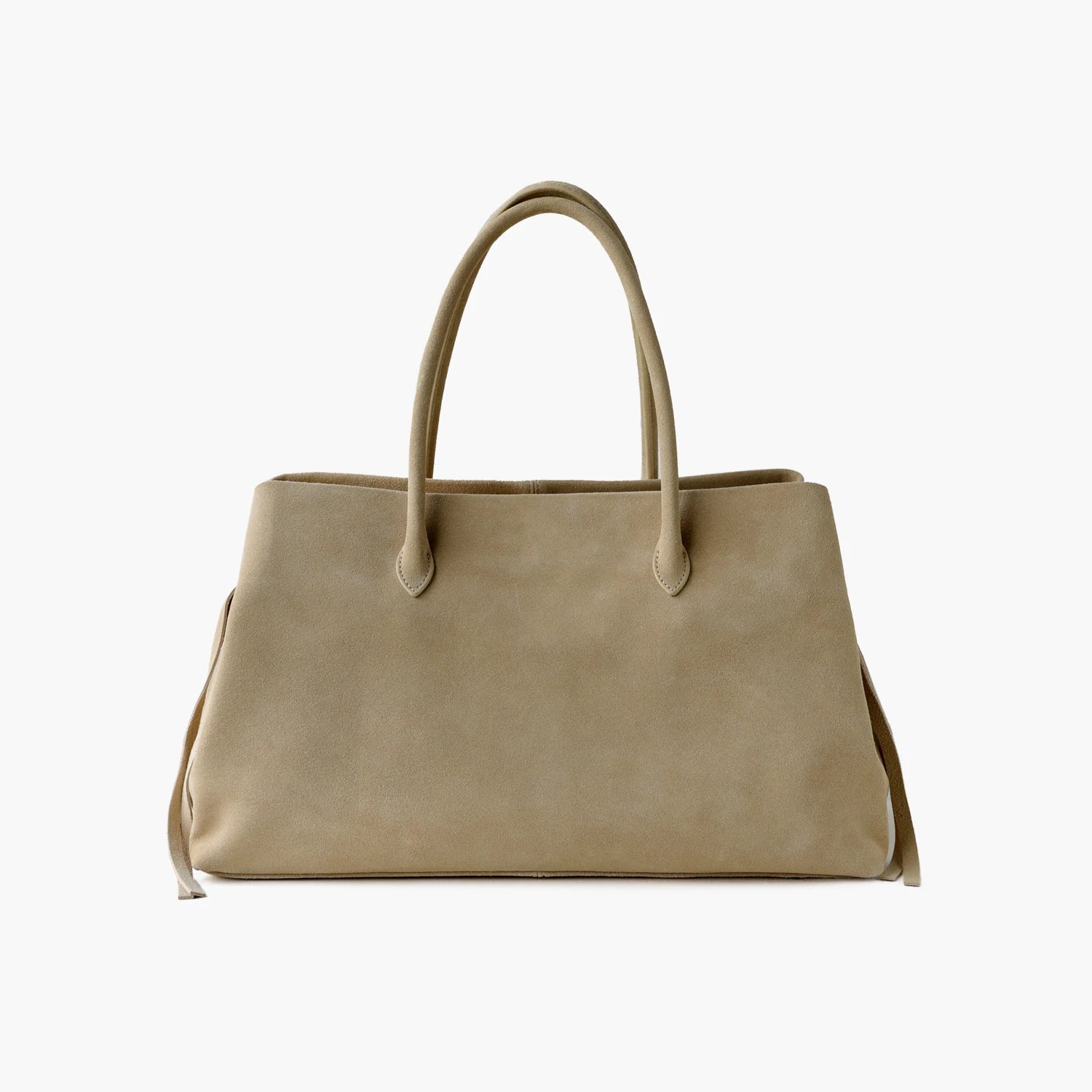 Grand sac Tote Cuir Véritable Femme – Suède Naturel & Cuir MYNELIA