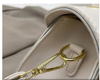 Sac  bandoulière PU Cuir Boucle Cadenas Femme