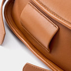 Sac Demi-Lune en Cuir Véritable Souple Vintage