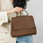 Sac Tote Cuir veritable Souple Rétro Luxe – Poche Flap