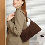 Sac bandoulière cuir Suède Femme – Style Rétro Bandoulière Vachette