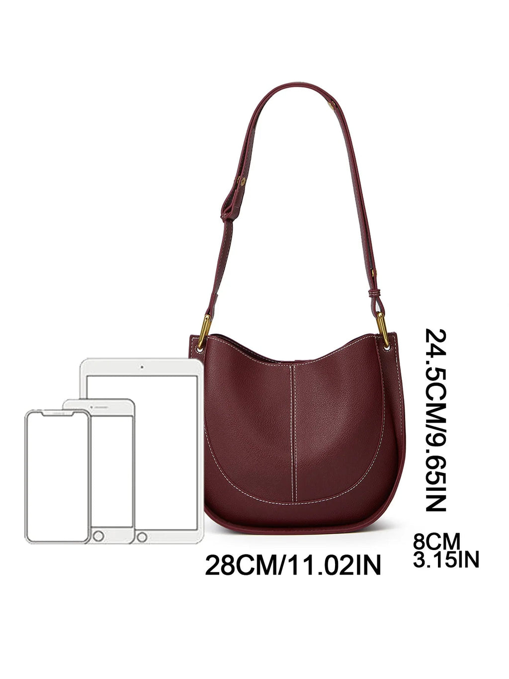 Fashion Women's Large Capacity Designer Shoulder Bag Niche Light Luxury Women's New Design Trendy Saddle Bag MYNELIA