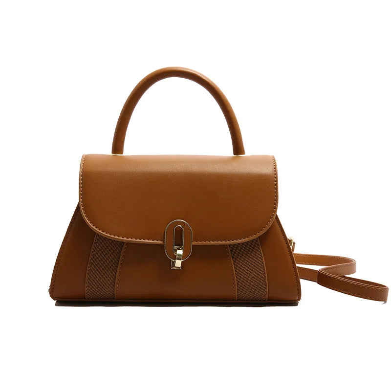 Sac  bandoulière PU Cuir Boucle Cadenas Femme