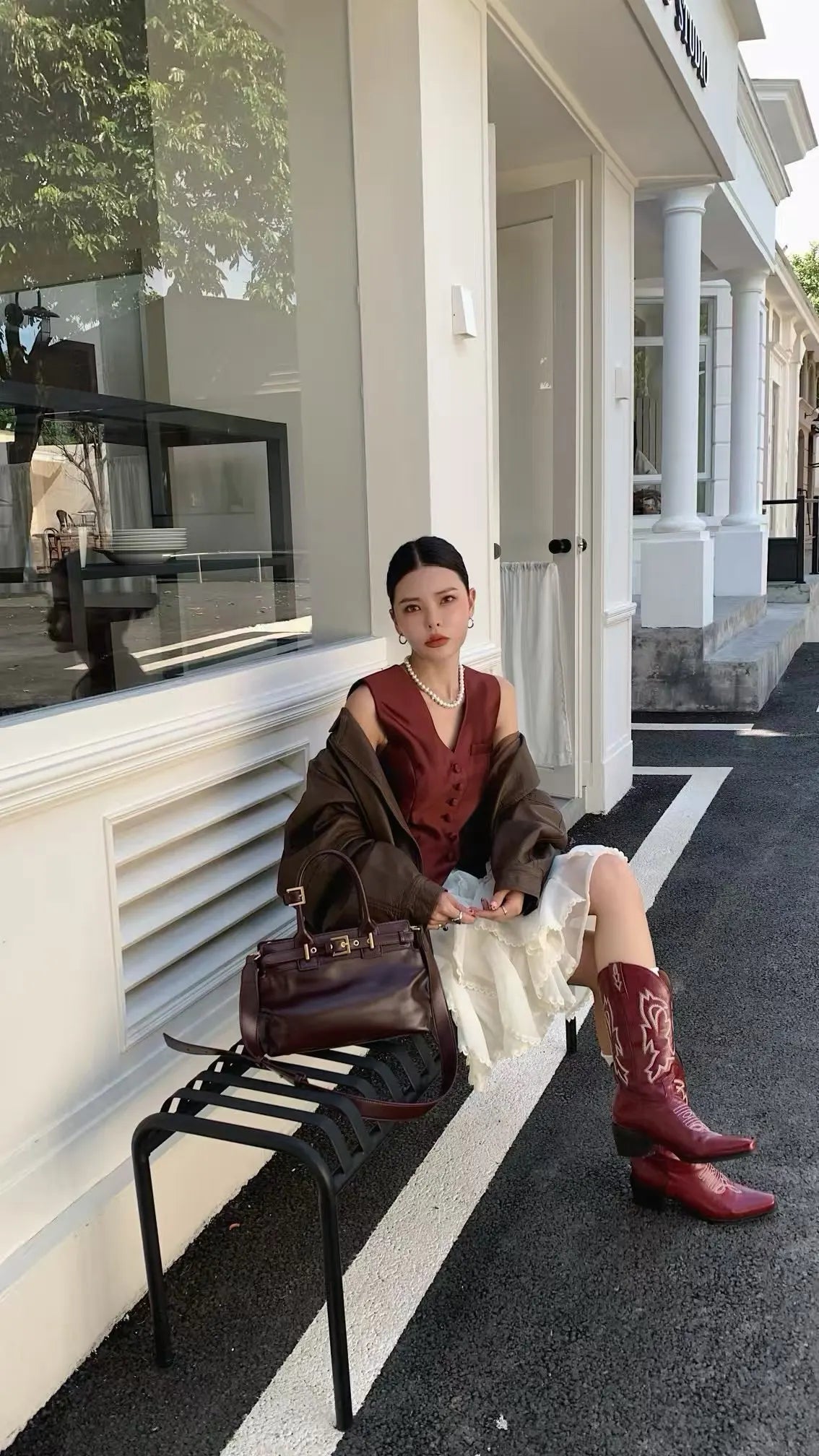 Sac à Main Cuir Ciré Huile Femme | Tote Casual Chic – Intemporels MYNELIA