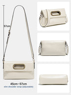 Sac enveloppe cuir véritable Vintage – Grande capacité