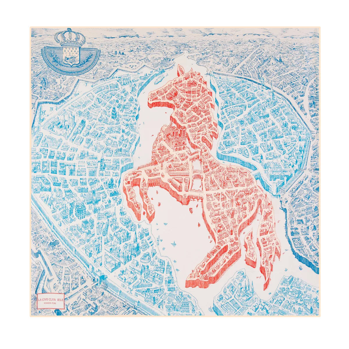 Foulard carré femme en soie imprimée – 90 × 90 cm