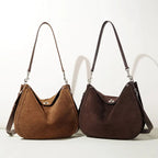 Sac Hobo femme en Suède – Style Vintage,Fermeture Zip,Bandoulière MYNELIA