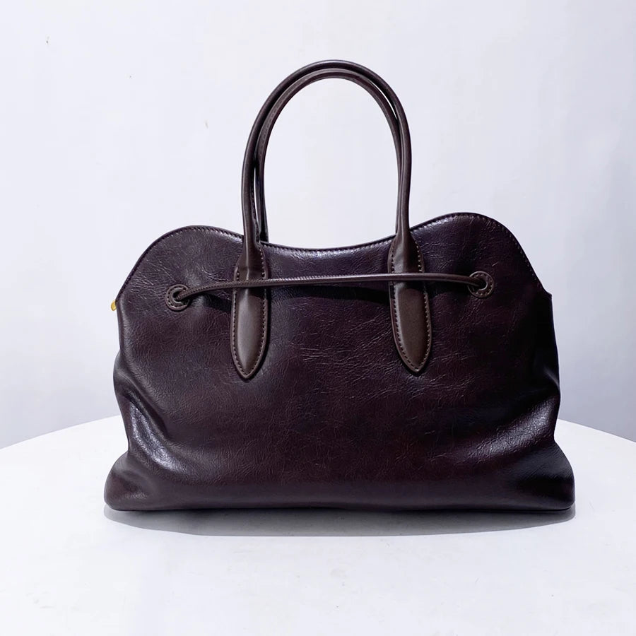 Sac Tote  en cuir PU– Style Vintage Luxe