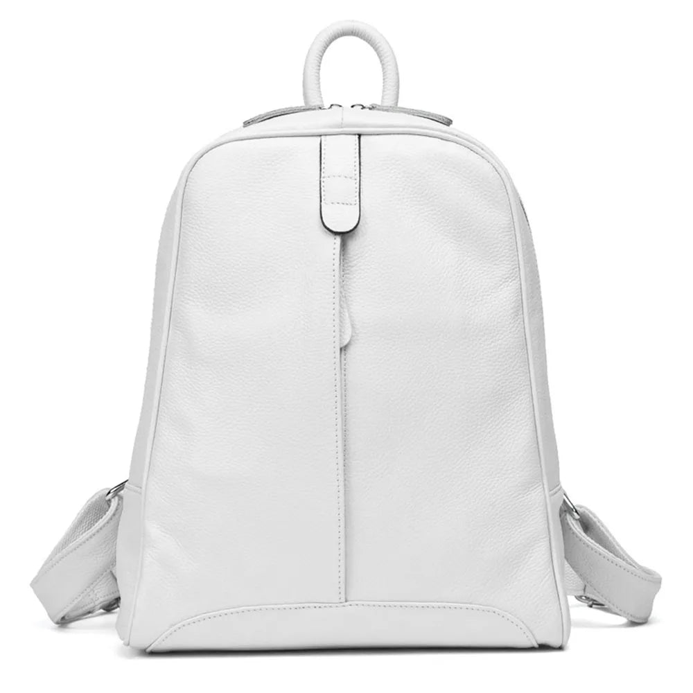 Sac à Dos Femme en cuir véritable – Grande Capacité, Élégant & Casual | MYNELIA