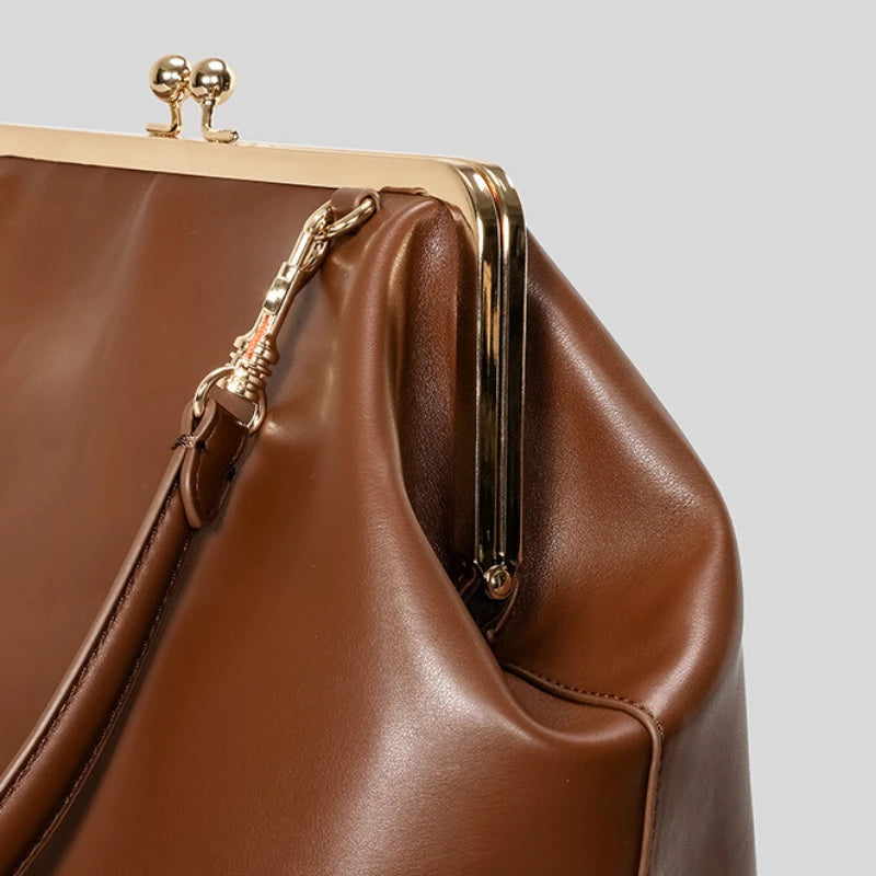 Sac à Main de Luxe à Fermoir pour Femmes MYNELIA