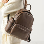 Sac à Dos Femme en Cuir Souple – La Douceur de la Lavande & des Tons Naturels MYNELIA