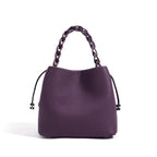 Sac bucket en cuir véritable souple – Doublure cuir