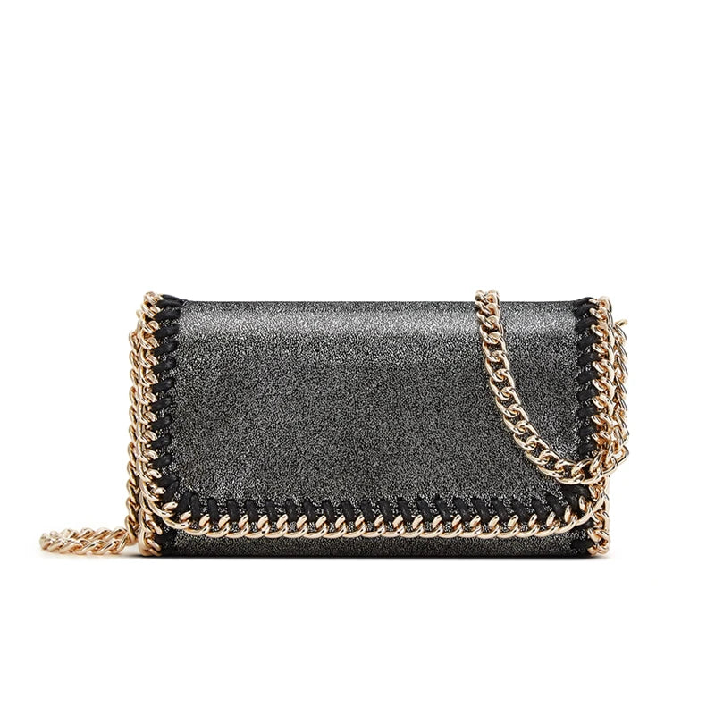 Mini sac bandoulière femme à chaîne – Suède synthétique