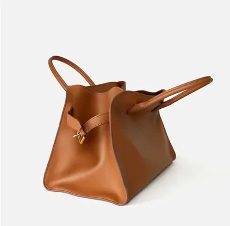 Sac Tote cuir véritable Femme – Style Rétro grande capacité