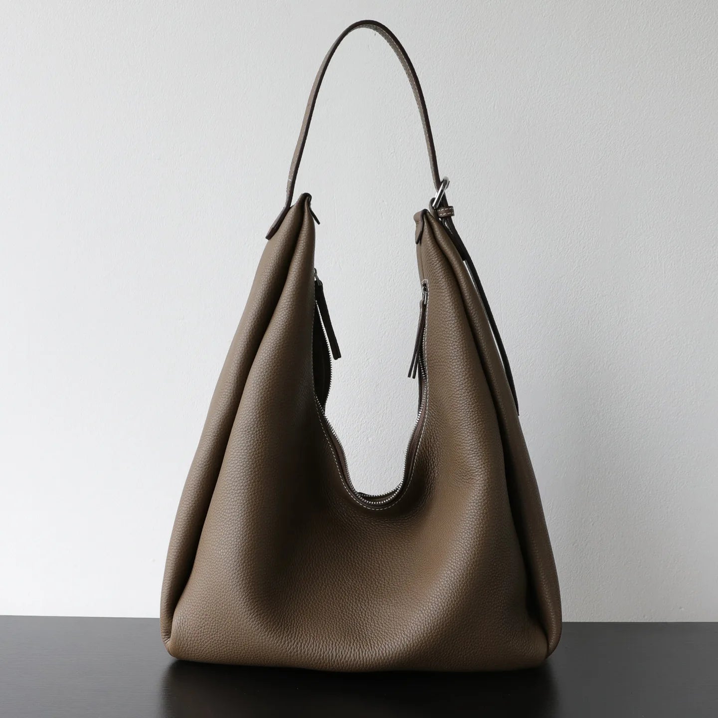 Sac à main Tote Cuir pleine fleur 100% Véritable|Grand Format Femme MYNELIA