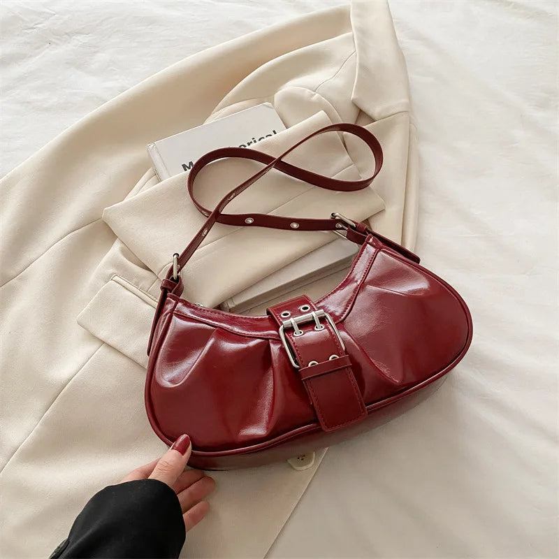 Sac bandoulière Hobo- PU Brillant MYNELIA