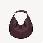 Sac croissant Paille tressée Femme – Bordures Cuir Style Bohème Chic Été & Quotidien