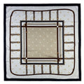 Foulard carré femme en soie imprimée – 90 × 90 cm