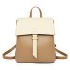 Sac à Dos Cuir PU Femme – Grande Capacité, Anti-Vol & Rivets MYNELIA